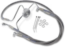 harley davidson flhri [DRAG SPECIALTIES] - Stainless steel brake line kit in extended version-2