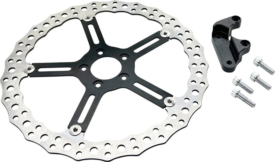 harley davidson fxlrst [ARLEN NESS] – 15" Big Brake Jagged Floating Rotor Kit