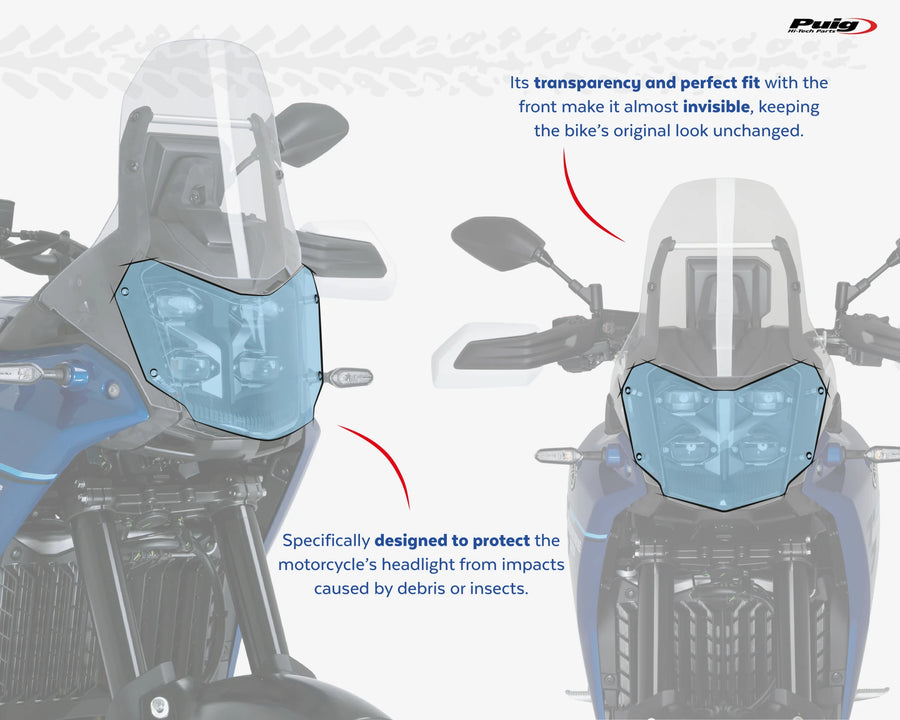YAMAHA TENERE 700 RALLY EDITION [2025] – Scheinwerferschutz – Transparent