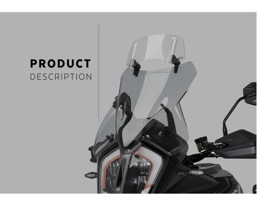 KTM 890 SMT [2025] – Spoilerscheibe 2.0 Befestigt mit Schrauben – Transparent