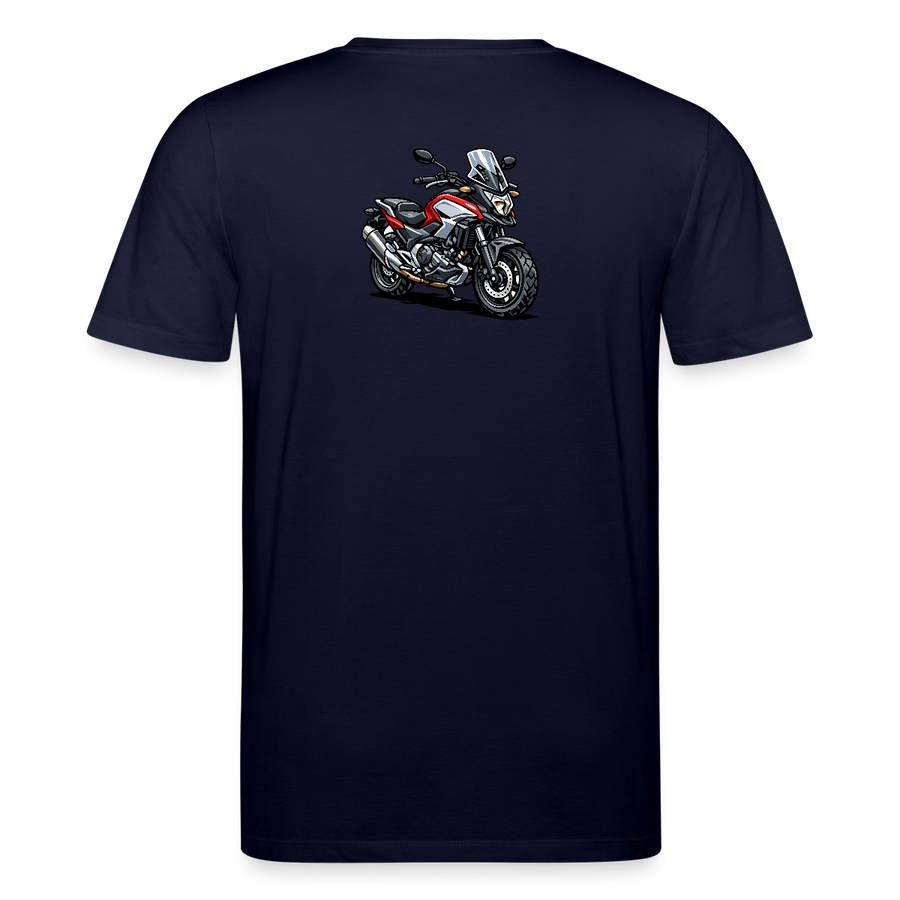 Honda nc 700 [T-Shirt] - Karikatur - Rücken Print