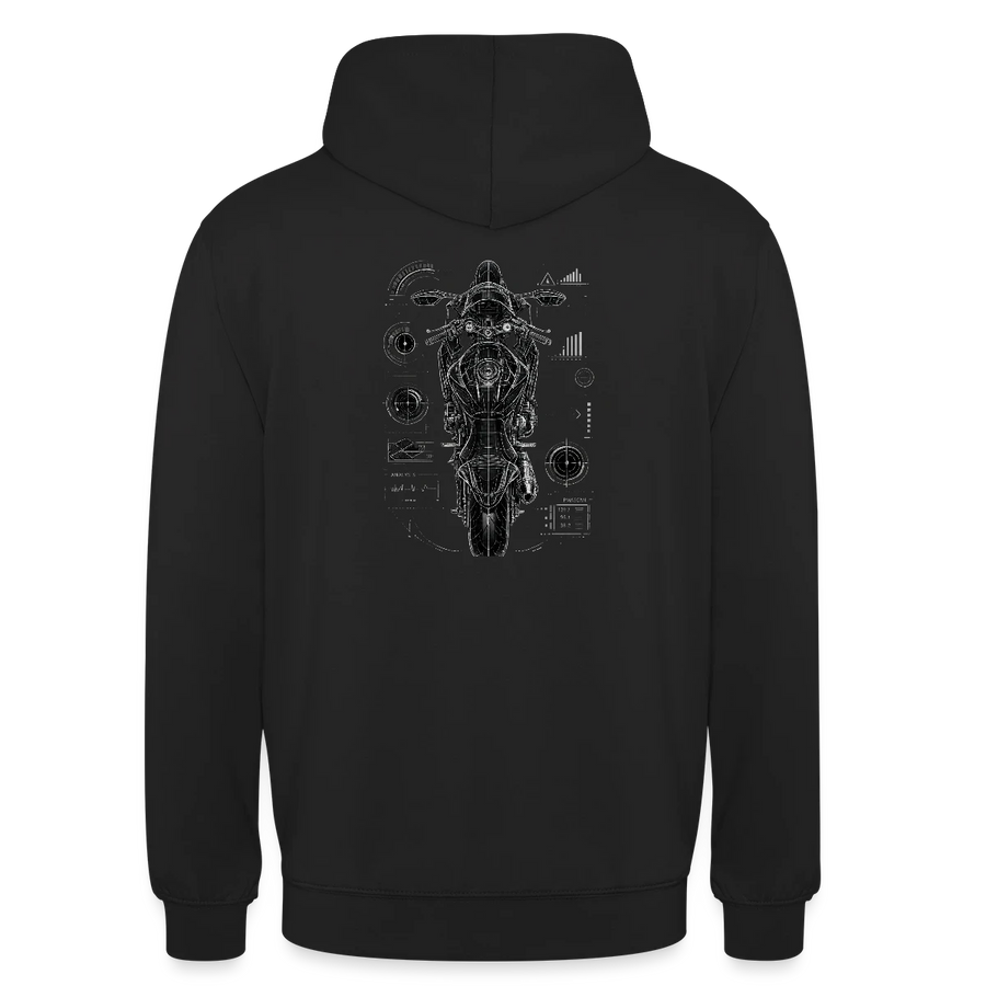 Suzuki gsx-r 600 [Hoodie] - Top-Down Tech - Back Print