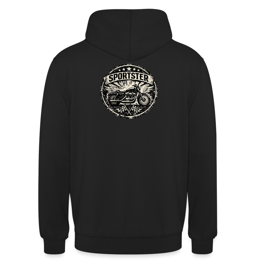 Harley Davidson Sportster [Hoodie] - Badge Grunge - Impression au dos