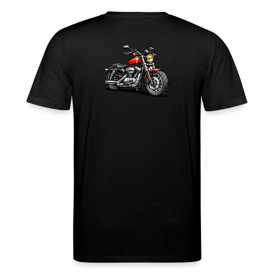 Harley davidson sportster [T-Shirt] - Karikatur - Rücken Print