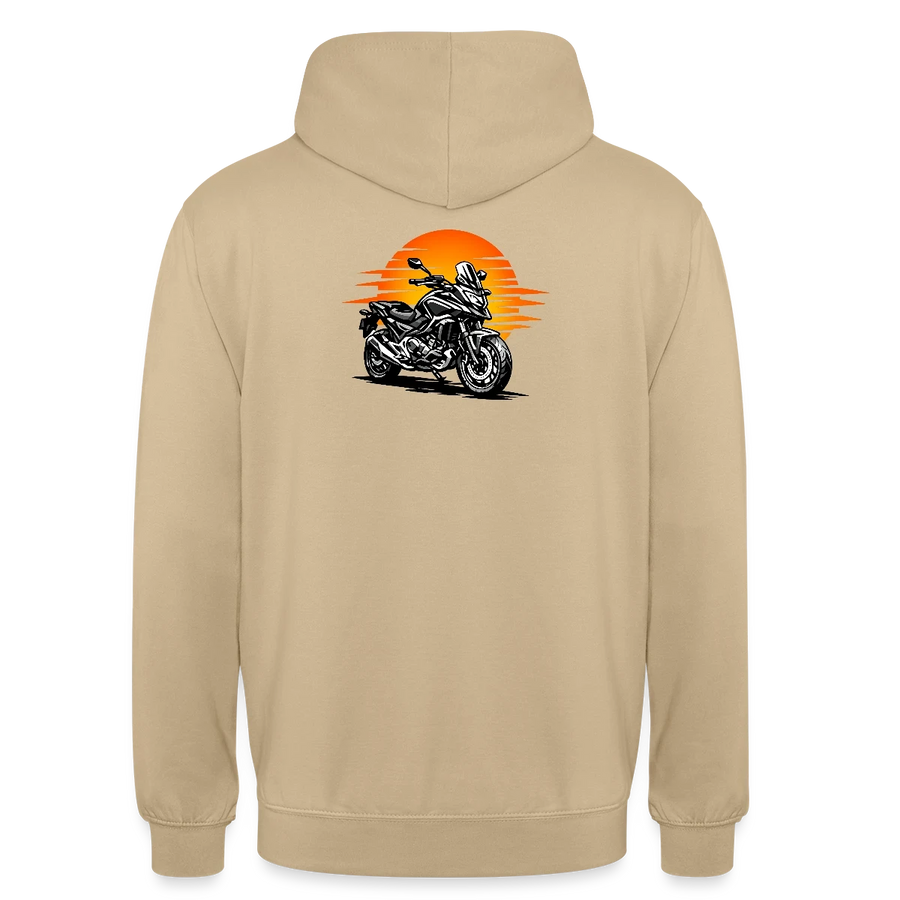 Honda nc 700 [Hoodie] - Sunset Split - Impression au dos