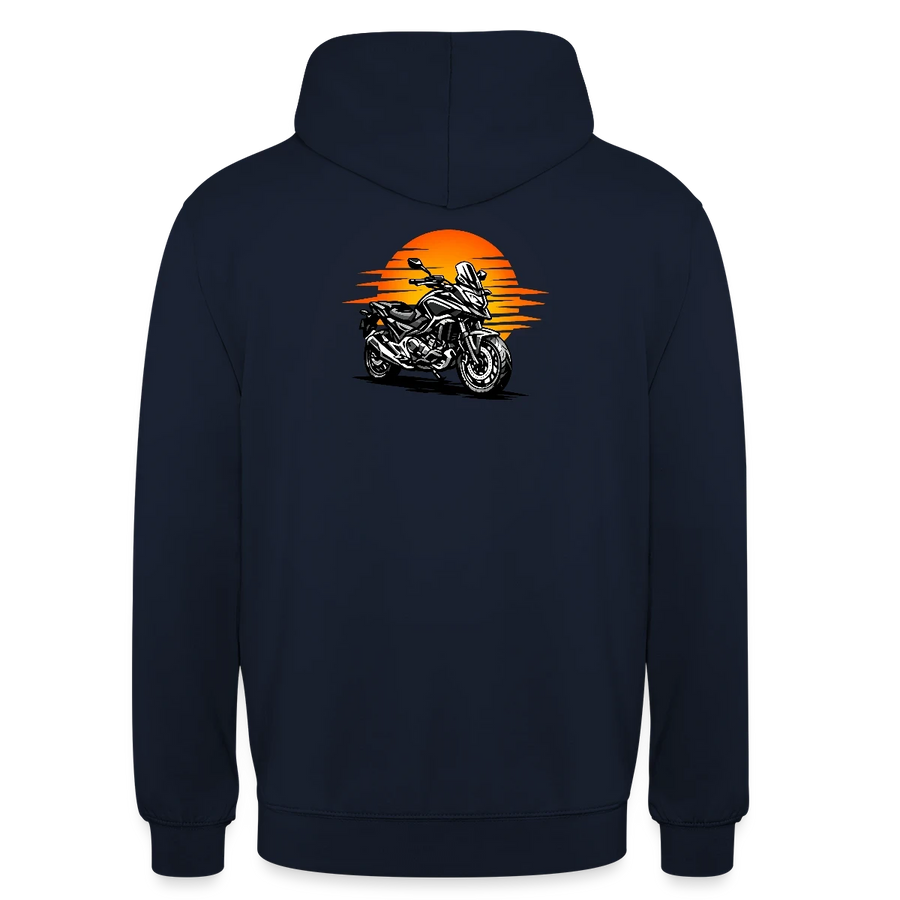 Honda nc 700 [Hoodie] - Sunset Split - Impression au dos