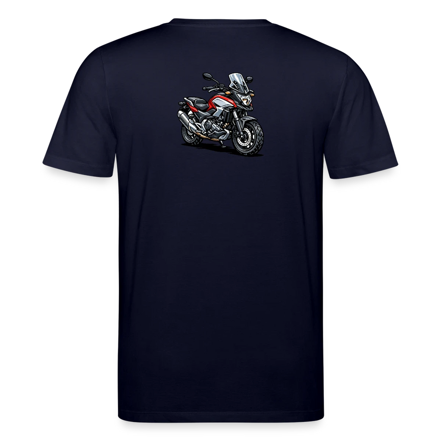 Honda nc 700 [T-Shirt] - Karikatur - Rücken Print