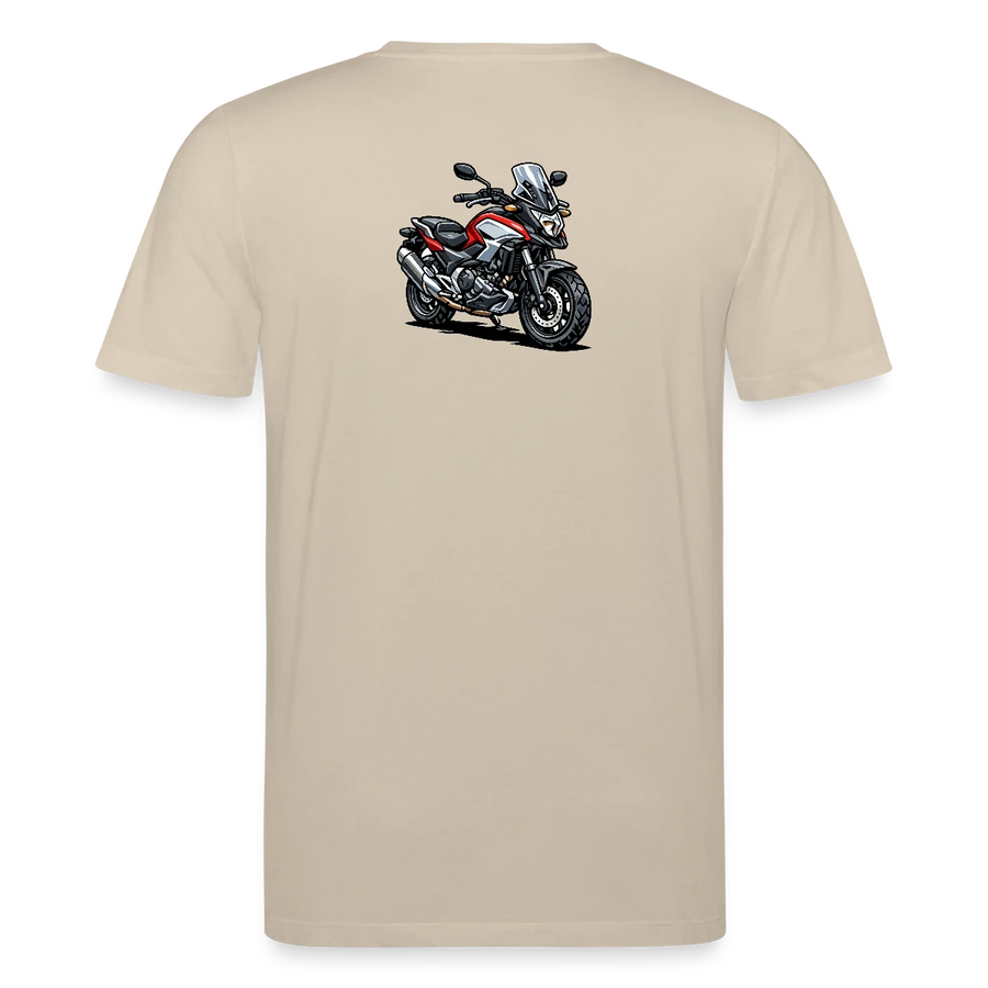 Honda nc 700 [T-Shirt] - Karikatur - Rücken Print