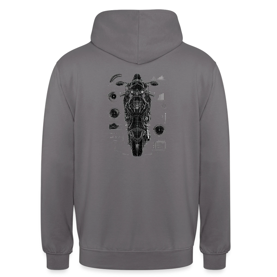 Suzuki gsx-r 600 [Hoodie] - Top-Down Tech - Back Print