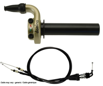 Husaberg Fe 501 [DOMINO] - KRE handlebar grips with cables gold
