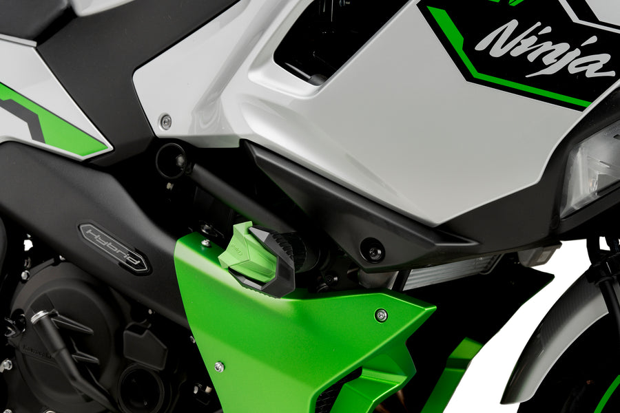 KAWASAKI NINJA 7 HYBRID [2025] – Sturzpads R19 – Schwarz