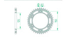 KTM 890 Duke GP [2023] - Kettenkit 520 XSR4 - 16/41-116 - Standard Kettenrad Stahl