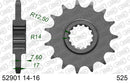 Ducati Multistrada V4 S [2021-2025] - Kettenkit 525 XHR4 - 16/42-124 - Standard Kettenrad Stahl