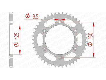 KTM 790 Adventure [2019-2026] - Kettenkit 520 XSR4 - 16/45-118 - Standard Kettenrad Stahl