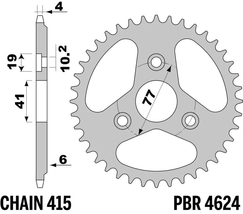 GAS GAS SM 700 [2022-2026] - Kettenkit 520 XHR4 - 16/42-114 - Standard Kettenrad Stahl