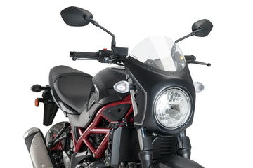 SUZUKI SV 650 [2025] – Retro fairing screen – Transparent
