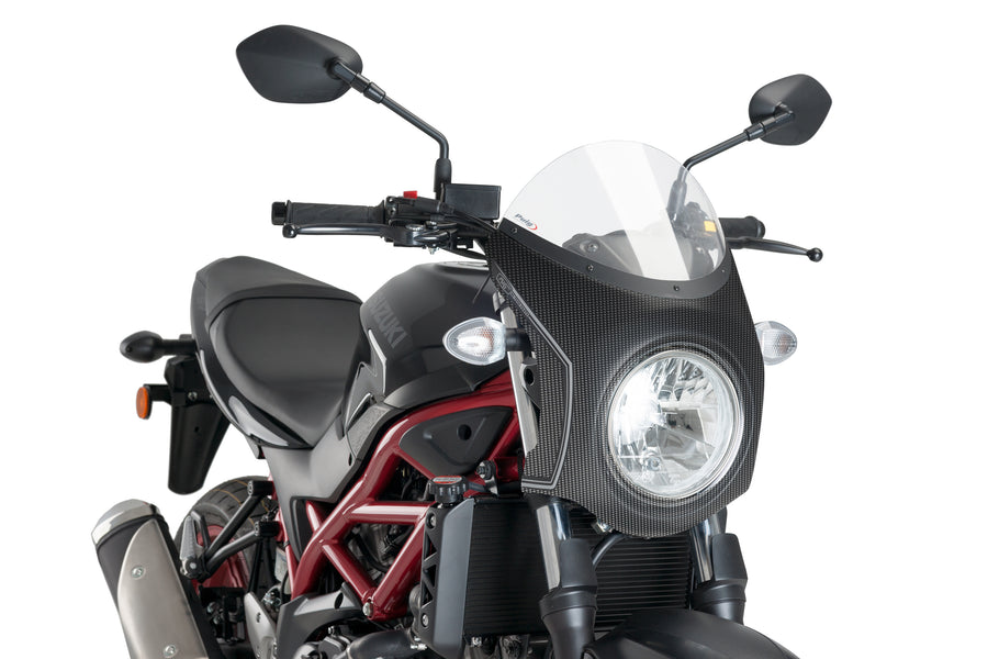 SUZUKI SV 650 [2025] – Retro-Verkleidungscheibe – Schwarz