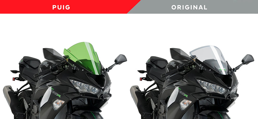 KAWASAKI ZX-6R NINJA [2018] - Z-Racing-Scheibe | Grün | PUIG 3177V