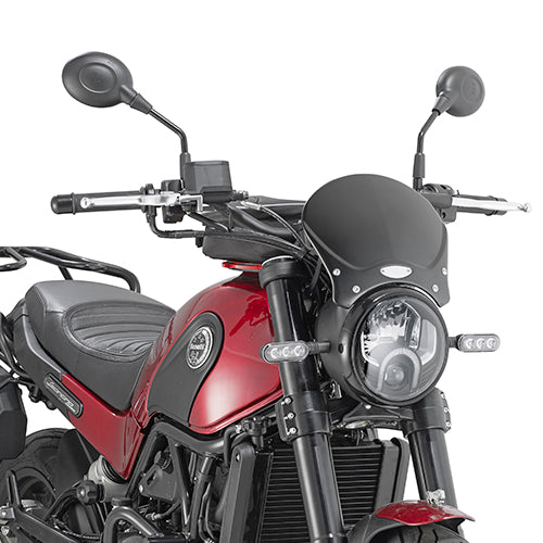 TRIUMPH BONNEVILLE [2017-2022] - Universal screen made of black anodized