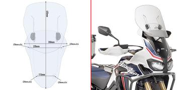 HONDA CRF 1000 L AFRICA TW [2016-2017] - Specific sliding windshield