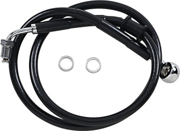 harley davidson flfb [DRAG SPECIALTIES] – Conduite de frein rallongée en acier inoxydable
