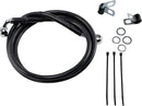 harley davidson fxsts [DRAG SPECIALTIES] – Verlängertes Bremsleitungs-Kit aus schwarzem Vinyl-1