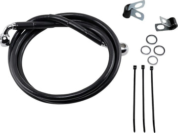 Harley Davidson FXSTS [DRAG SPECIALTIES] - Kit de conduite de frein en vinyle noir étendu