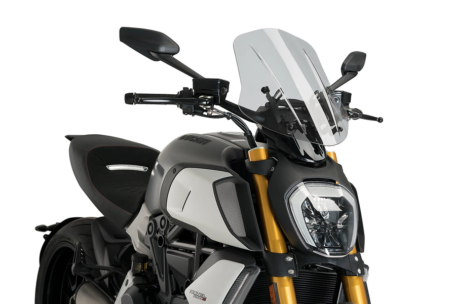 DUCATI DIAVEL 1260 LAMBORGHINI [2023] - Bulle touring réglable | Teinté | PUIG 3775H