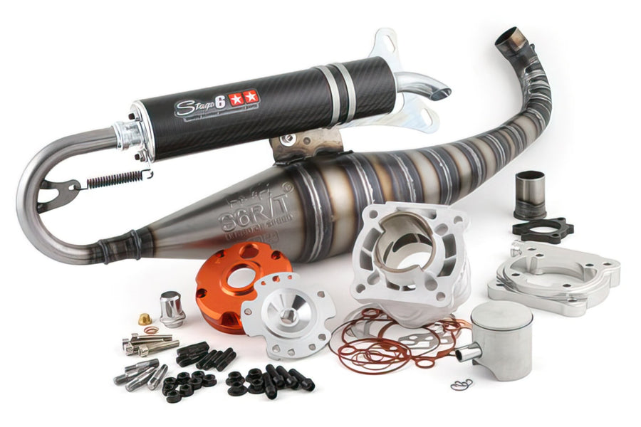 MBK Nitro 50 2T LC [2013–] - Motorpack Zylinderkit Auspuff R/T 70ccm