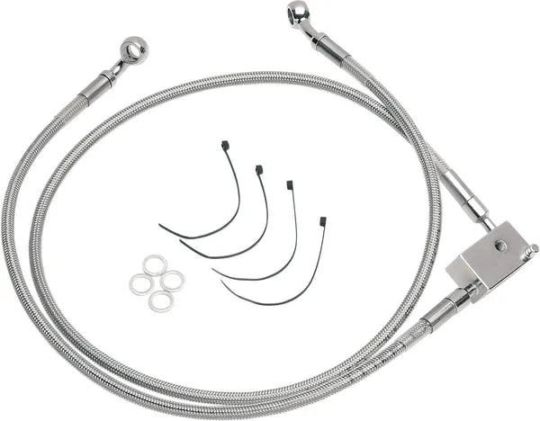 Harley Davidson Fxst [DRAG SPECIALTIES] – Edelstahl-Bremsleitungs-Kit, verlängert