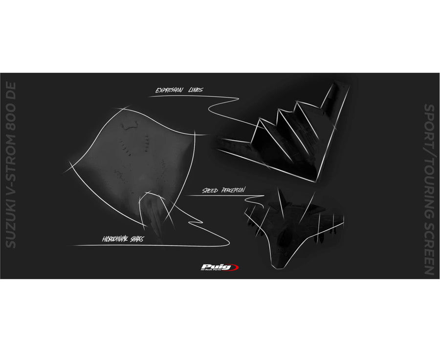 SUZUKI DL 800 V-STROM [2025] – Touring Screen – Transparent