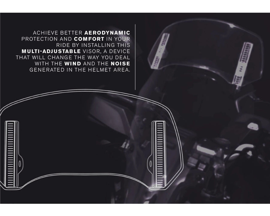 KTM 890 SMT [2025] – Spoilerscheibe 2.0 Clip-on – Transparent