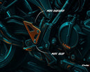 KTM 990 DUKE R [2025] – Plaques de talon – Noir-9