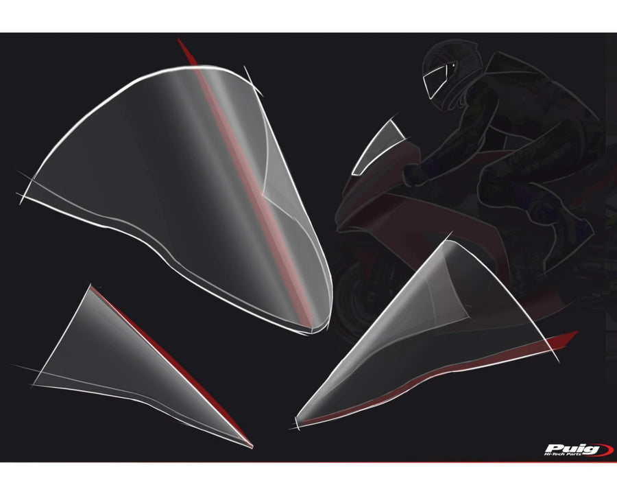 KAWASAKI ZX-10RR NINJA PERFORMANCE [2018] – R-Racer Scheibe – Transparent