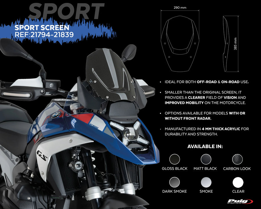 BMW R 1300 GS TROPHY [2025] – Tourenscheibe – Transparent