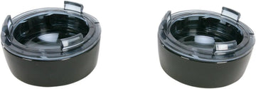 Harley-Davidson Sportster S [Kuryakyn]-deep-drawn decorative rings with glass for bullet indicators - 0