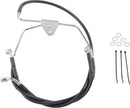 harley davidson flhtc [DRAG SPECIALTIES] - Extended Black Vinyl Brake Line Kit-1