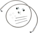 harley davidson flst [DRAG SPECIALTIES] – Edelstahl-Bremsleitungs-Kit in verlängerter Ausführung-1