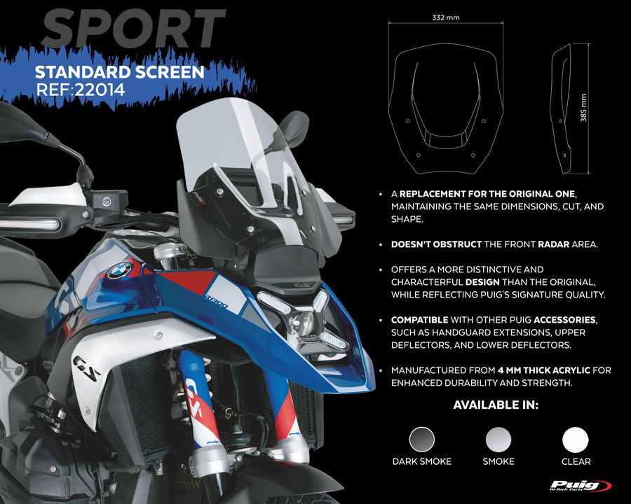 BMW R 1300 GS TROPHY [2025] – Tourenscheibe – Transparent