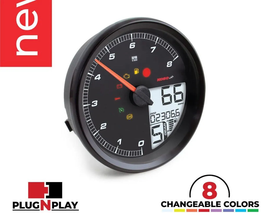 harley-davidson street bob [KOSO NORTH AMERICA] – HD-05 gauge for Harley Davidson