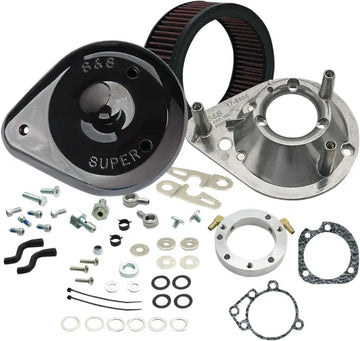 Harley-Davidson Xl 883 R Roadster [2004, 2009-2010, 2013] - Sidekick Luftfilter-Kit – Oberfläche: Schwarz – Bild 2