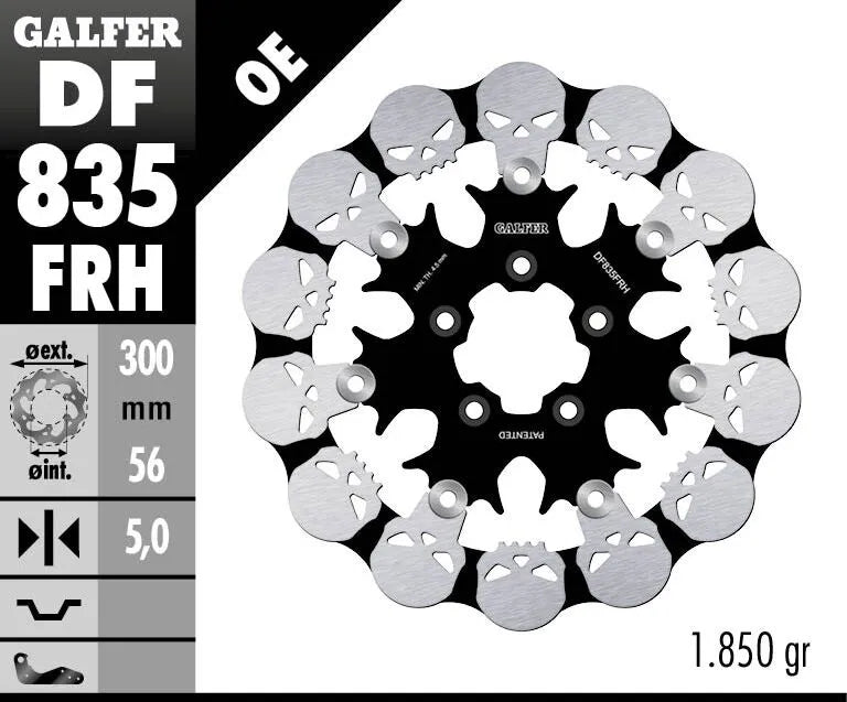 Harley-Davidson Xl 1200 Xs Forty Eight Special [2020] - Floating brake disc Skull - Image 2