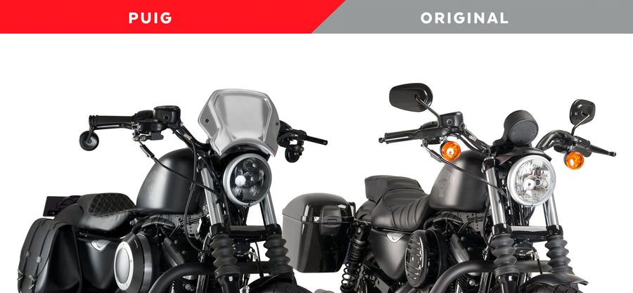 HARLEY DAVIDSON SPORTSTER 883 IRON XL 883 N [2012] – ALU Frontplatte – Schwarz