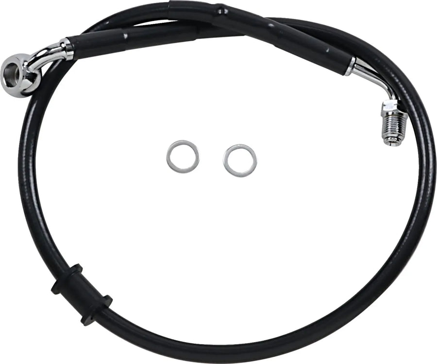 harley davidson flde [DRAG SPECIALTIES] - Conduite de frein rallongée en acier inoxydable