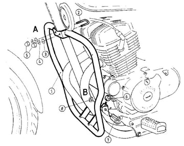 Honda CMX 250 Rebel [1996-2001] - motor protection bar - 0