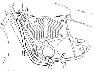 Honda VT 1100 C3 Shadow [1998-2001] - barre de protection des moteurs - 0