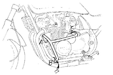 Kawasaki Zephyr 750 [1991-1999] - barre de protection des moteurs
