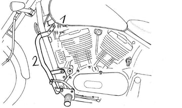 Kawasaki VN 800 [1995-2000] - barre de protection des moteurs - 0
