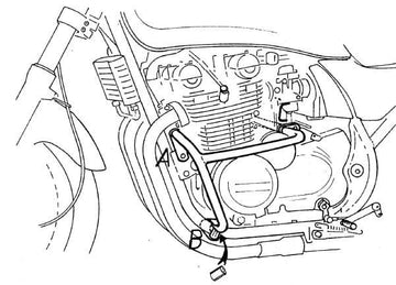 Kawasaki Zephyr 550 [1991-1999] - barre de protection des moteurs - 0