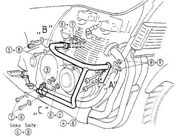Kawasaki ZR-7 [1999-2003] - Motorschutzbügel